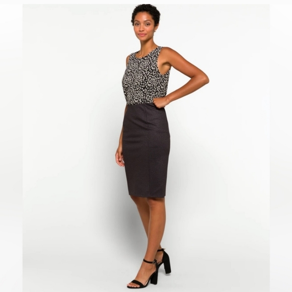 Stitch | Liverpool- Bia Pencil Grey Knit Skirt - Picture 2 of 9